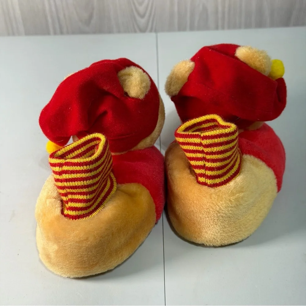 Vintage Winnie The Pooh Bear‎ Sleepy Time Bedtime Plush Slippers Baby Size 1/2